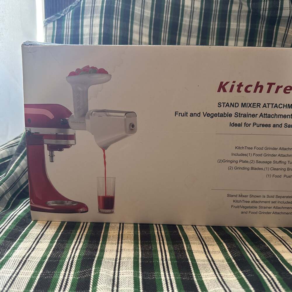 NEW Sealed Kitchtree Food Grinder Attachment – Fits KitchenAid Stand Mixers